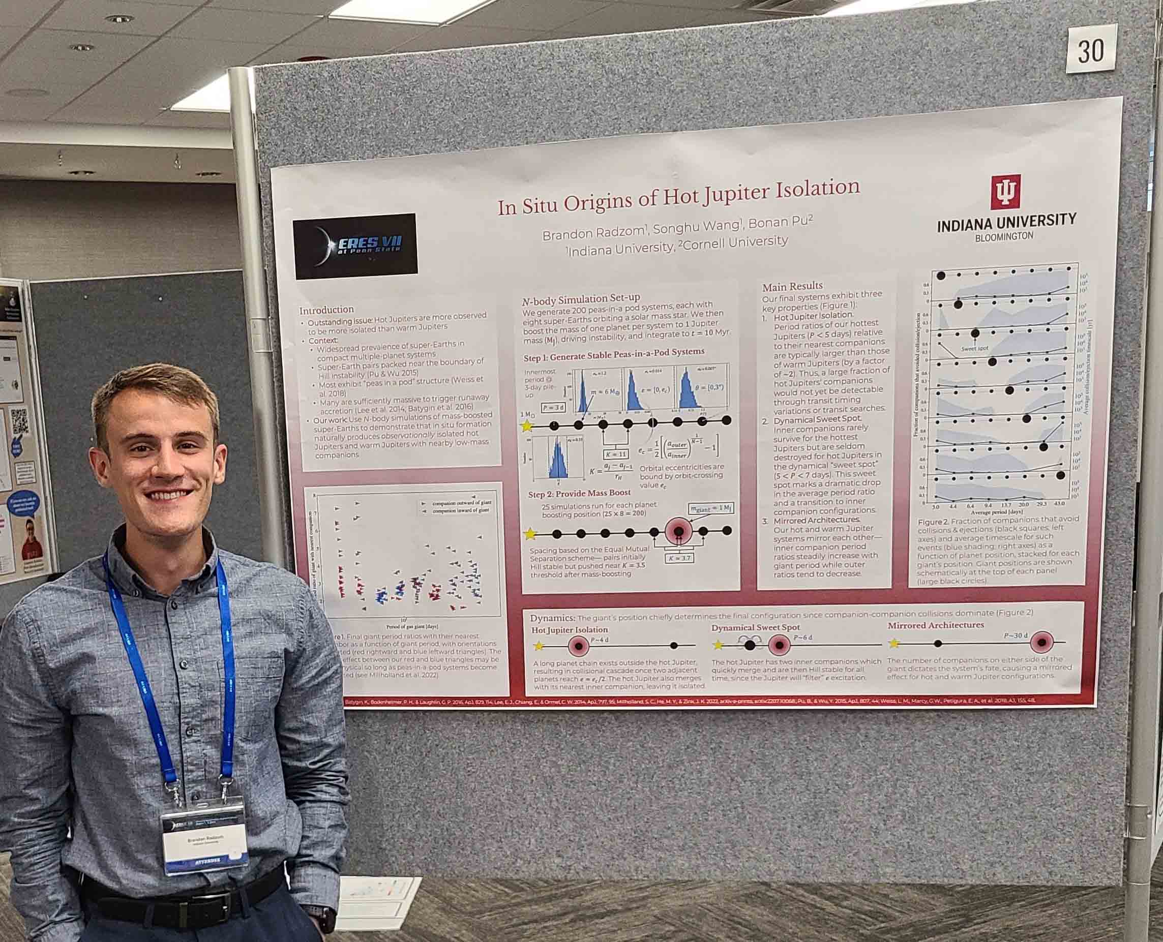 Brandon at his poster