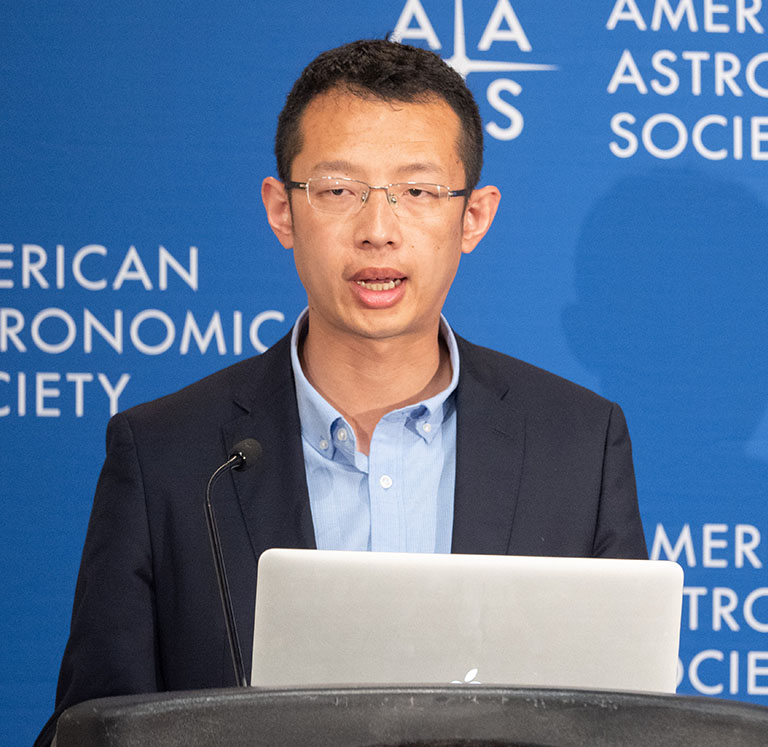Songh Wang Presenting.