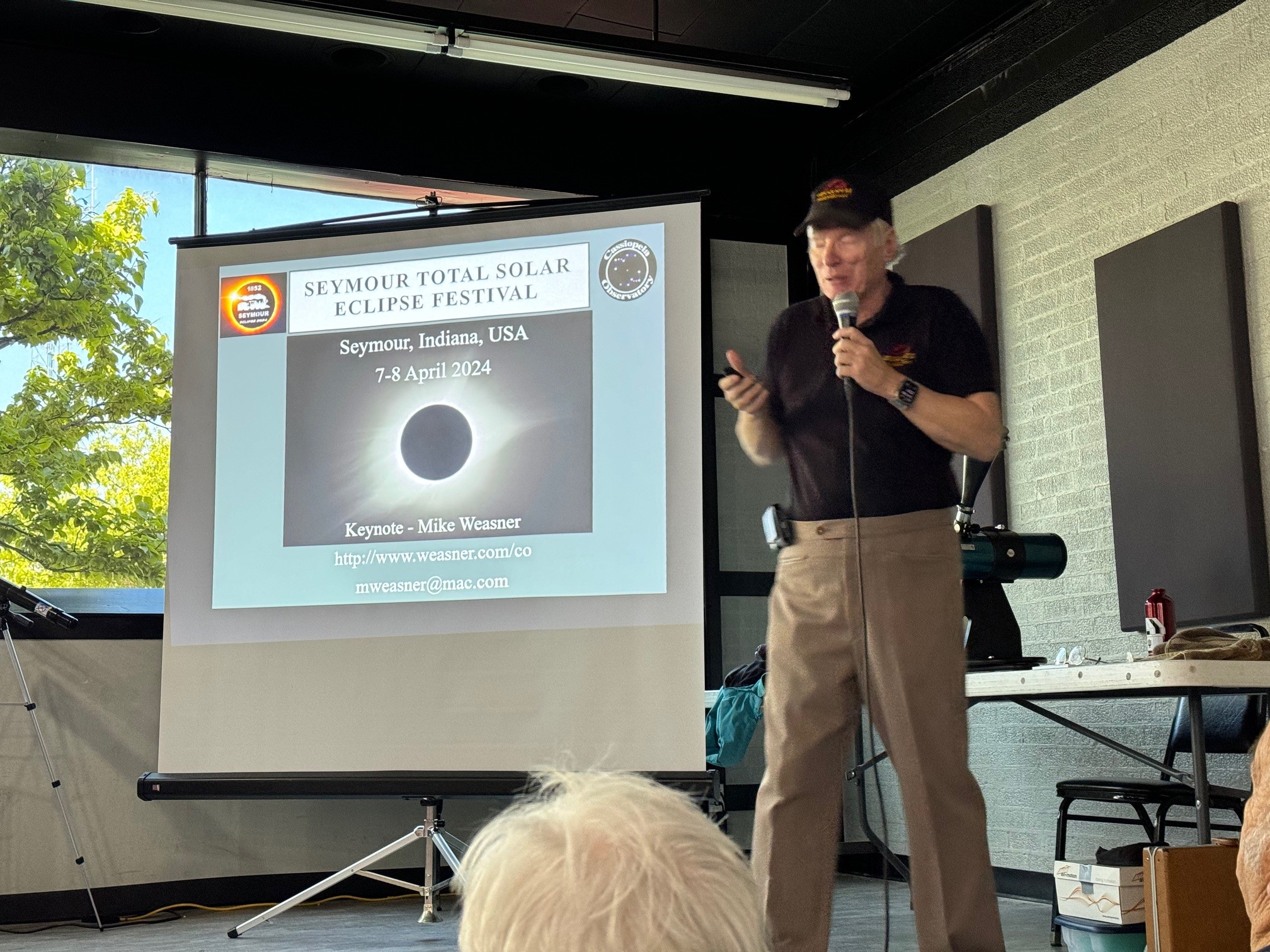 Mike Weasner giving his talk